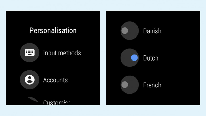 ​How to change the language on Wear OS
