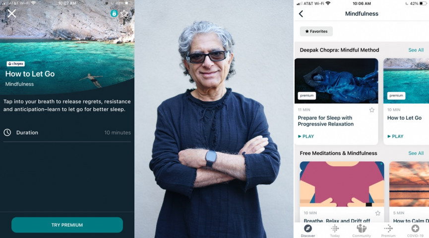 ​Fitbit launches new meditations with Deepak Chopra