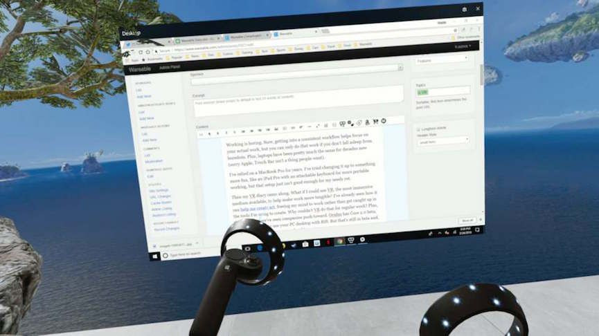 Week 4: Husain's VR diary – Working from a different reality