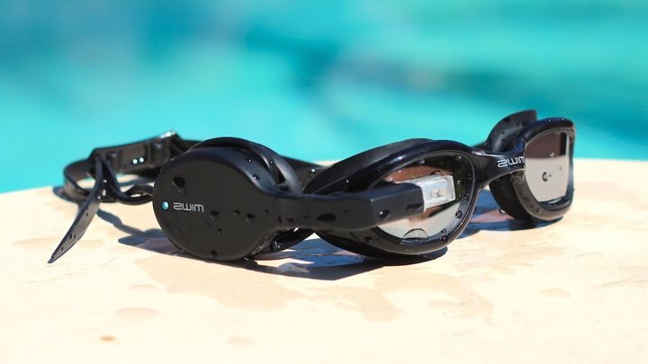 Zwim gives swimmers a heads-up display through its goggles