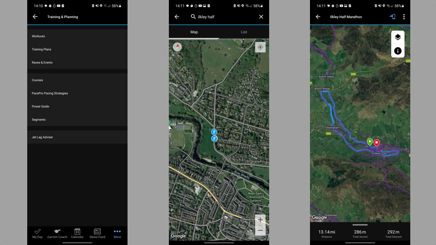 Find Garmin Courses