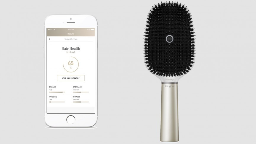 ​Withings made a smart hairbrush that criticises your cack-handed technique