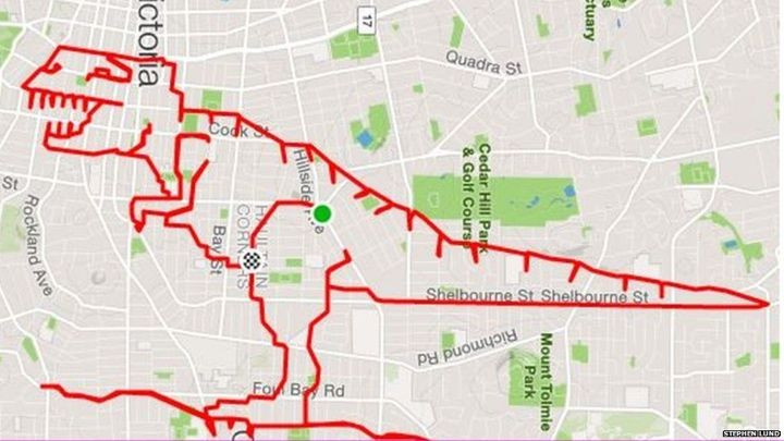 The most impressive Strava GPS drawings we've seen so far