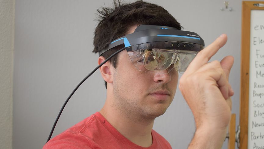 Trying on DreamGlass, the headset that’s trying to make AR more accessible