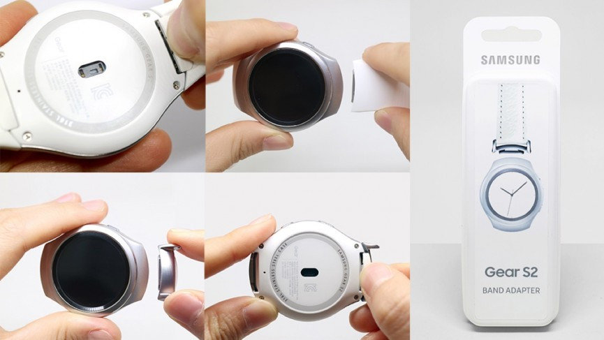 Samsung Gear S2 band adapter makes it easier to swap styles