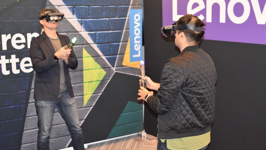 You can now lightsaber battle your friends in Lenovo and Disney's Jedi Challenges