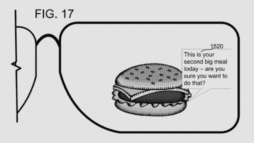 Microsoft's concept smartglasses will warn you to step away from that burger