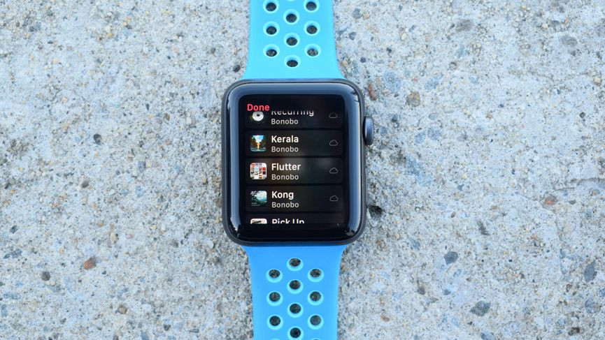 This is what it's like to stream music on the Apple Watch Series 3