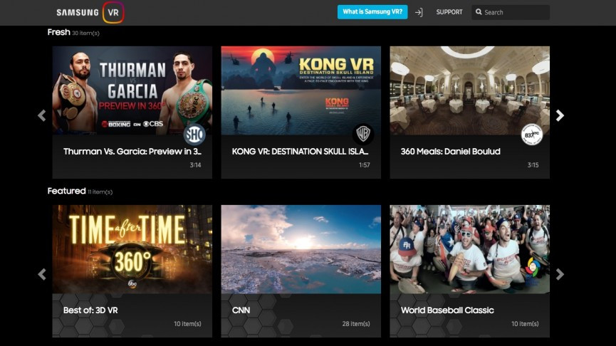 Samsung drops new Gear VR finish and Samsung VR service