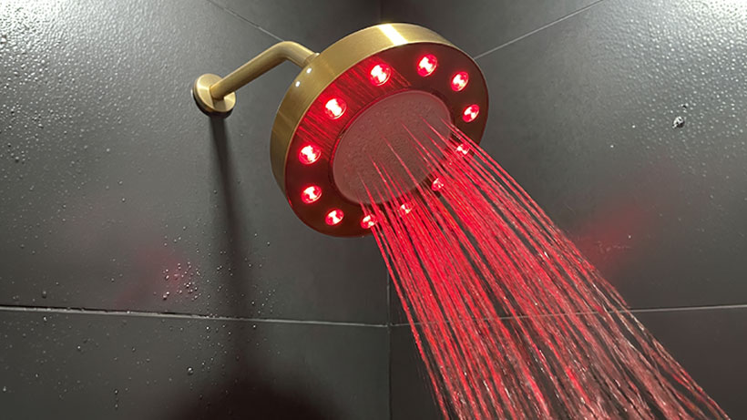 HigherDOSE Showerhead in action