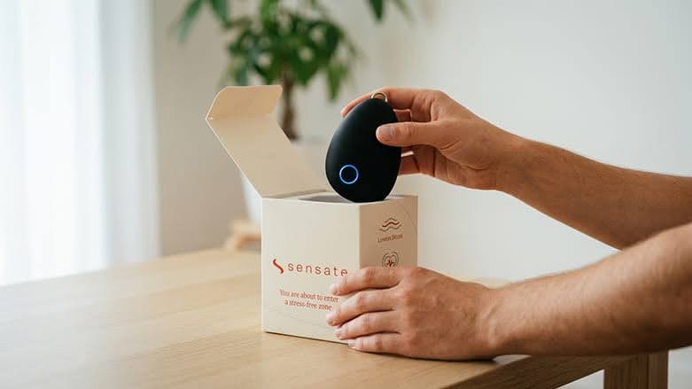 Sensate device displayed out of the box