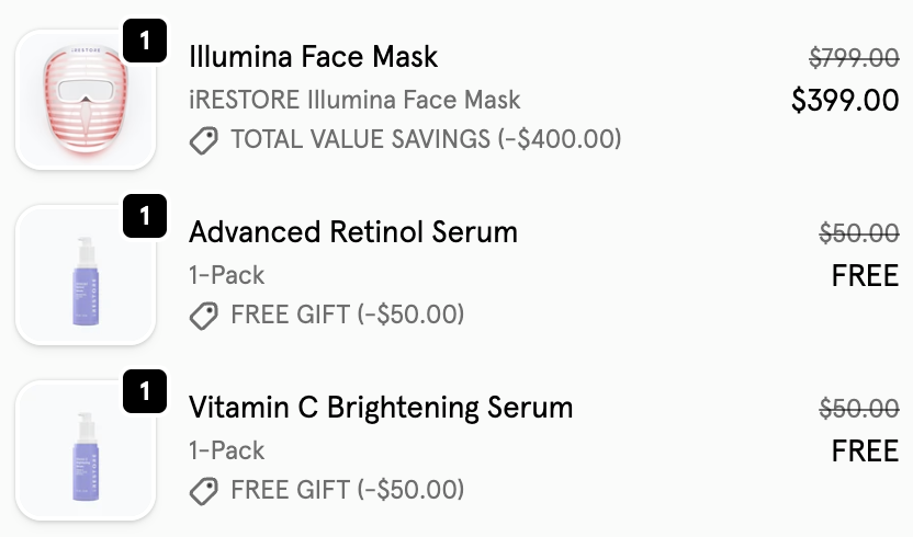 How to redeem iRESTORE discount