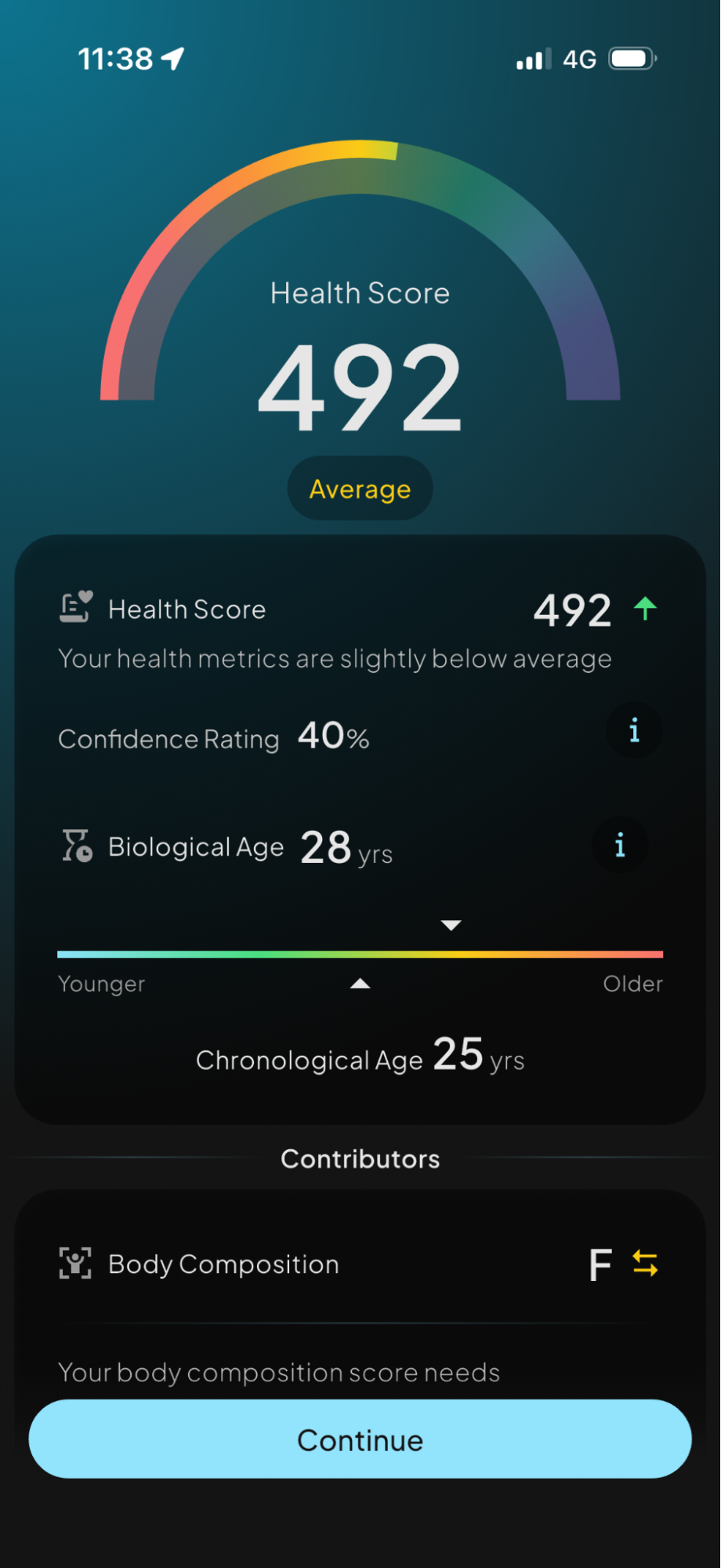 Inside Hume Body Pod app