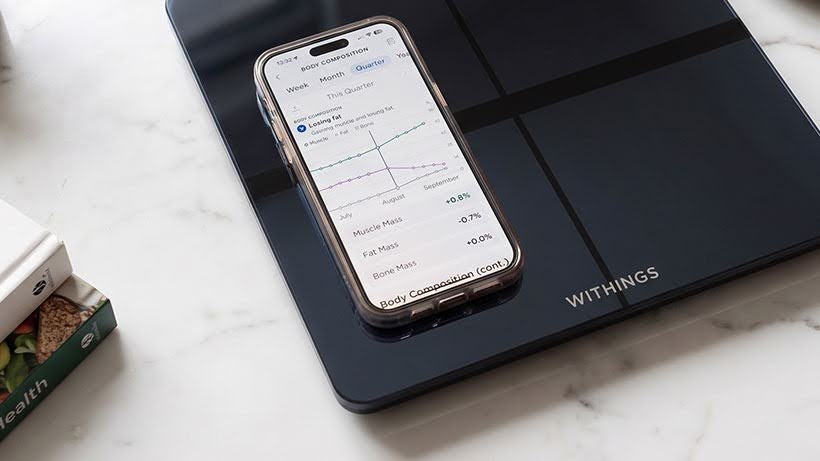 withings body comp and its app