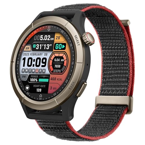 Large image for amazon product "Amazfit Cheetah Pro Running Smart Watch 47mm, Dual-Band GPS Navigation, Offline Maps, 1.45'' AMOLED Display, 14 Day Battery, Titanium Alloy Bezel,…"