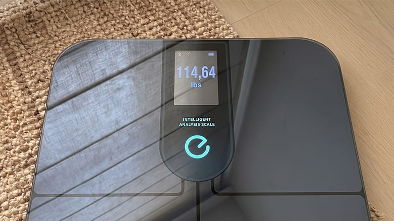 <em>Close up of eufy Smart Scale P3</em>