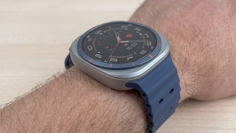 Samsung Galaxy Watch Ultra on wrist