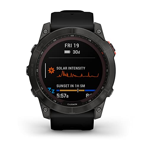 Large image for amazon product "Garmin Fenix 7X Solar, Larger Sized Adventure smartwatch, with Solar Charging Capabilities, Rugged Outdoor Watch with GPS, Touchscreen, Health and…"