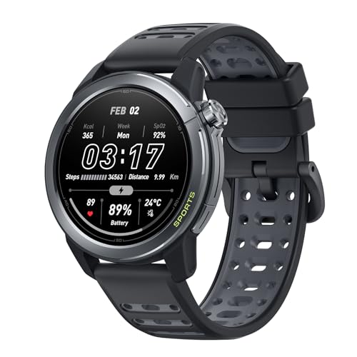 Large image for amazon product "mibro GS Active2 GPS Running Smartwatch with Dual Band GPS, Lightweight"