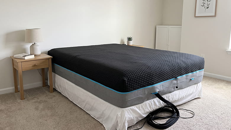 chilipad 2 0 attached to the bed
