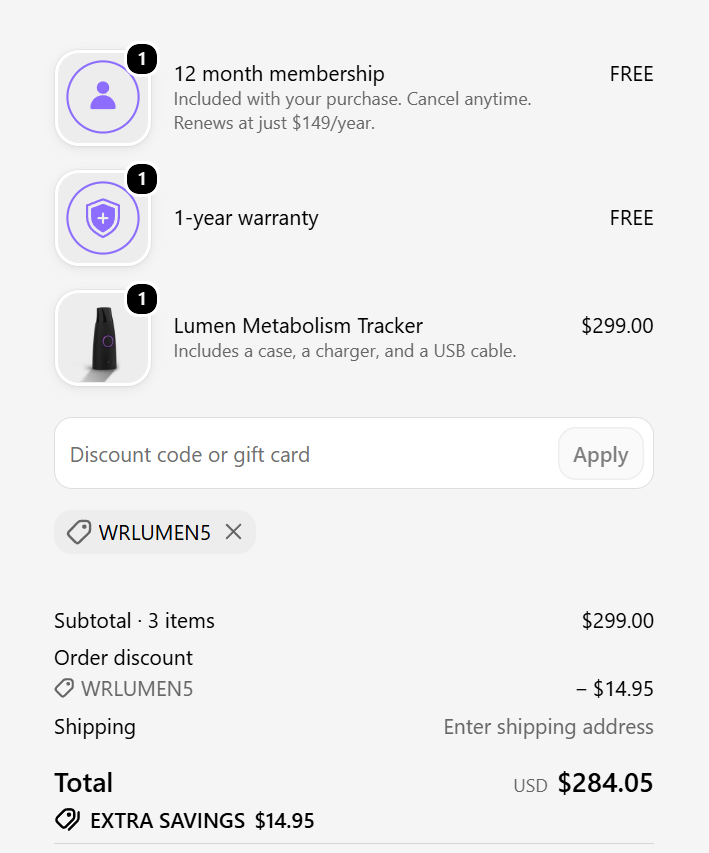 lumen submitting payment