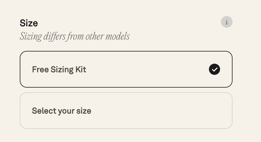 oura choose ring size kit