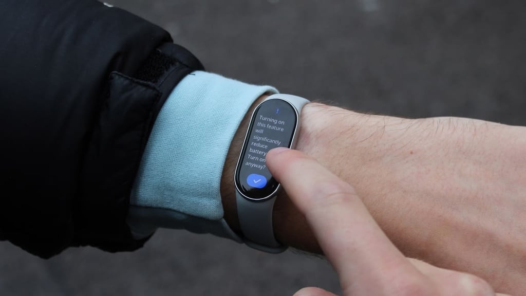 Xiaomi Smart Band 9 battery life warning