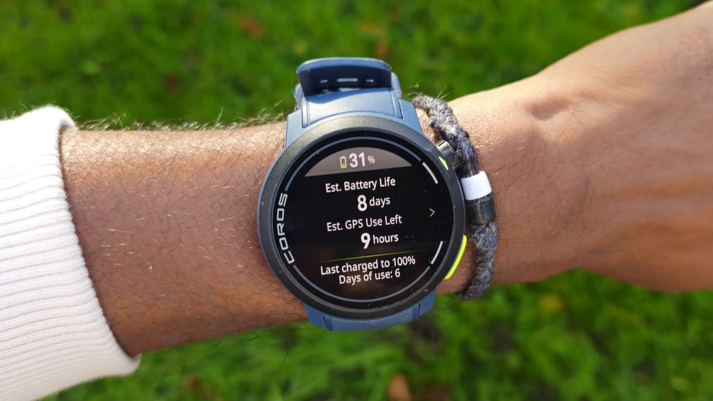 Coros Pace 3 battery life real world testing