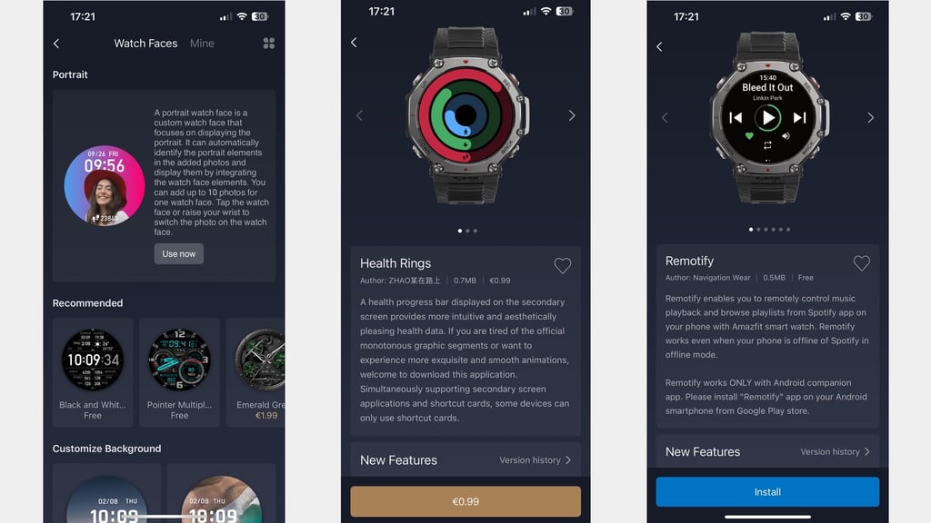 Amazfit T Rex 3 app