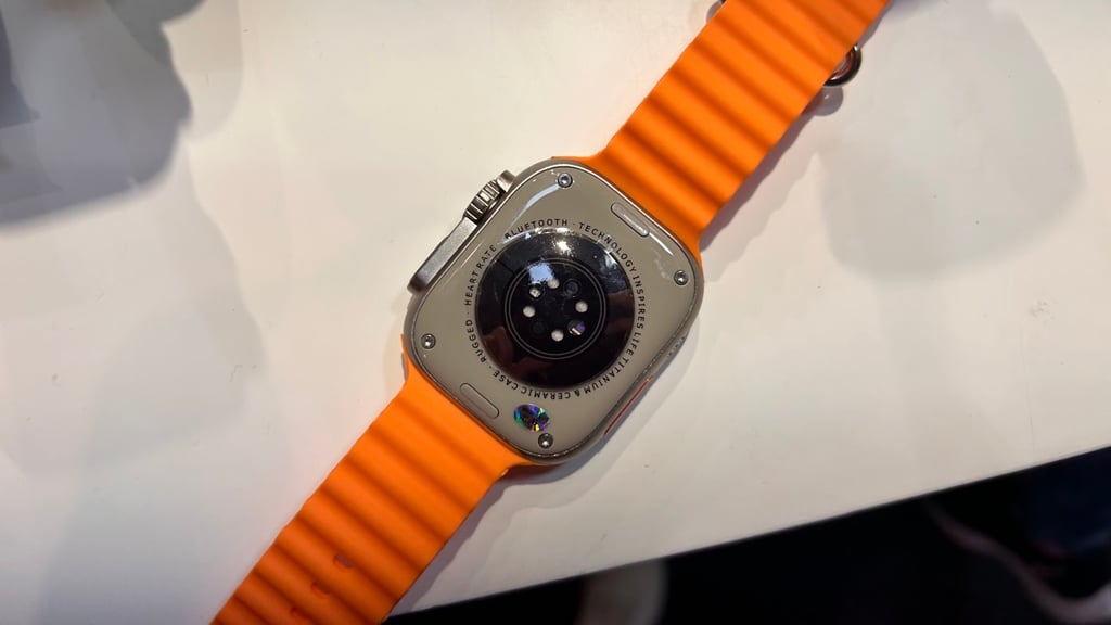 We spotted this outrageous round-faced Apple Watch Ultra clone at MWC photo 5