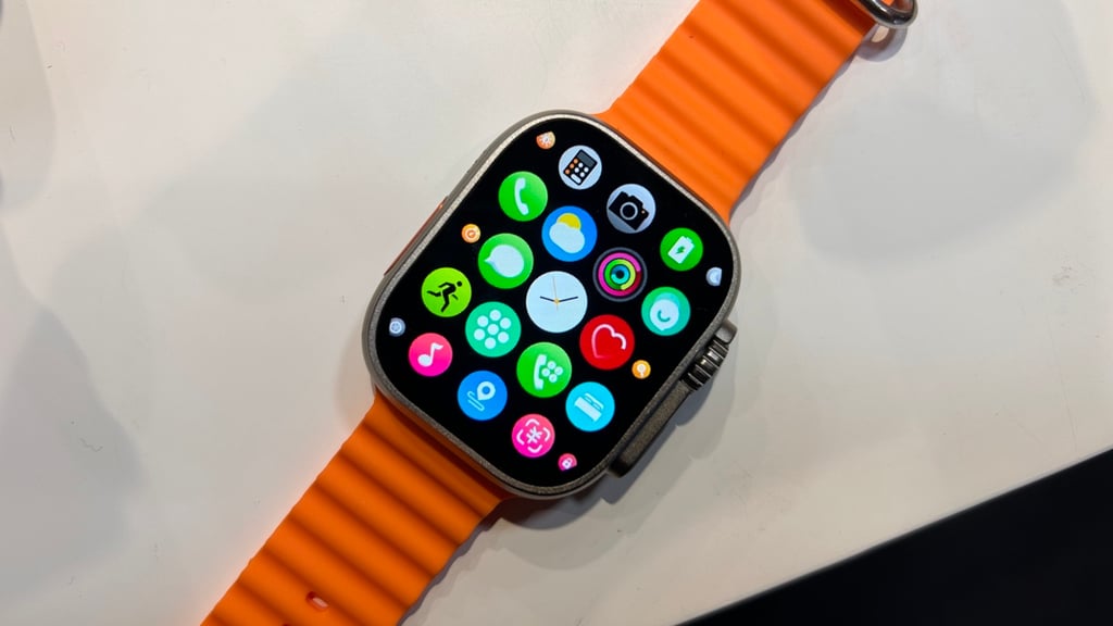 We spotted this outrageous round-faced Apple Watch Ultra clone at MWC photo 7