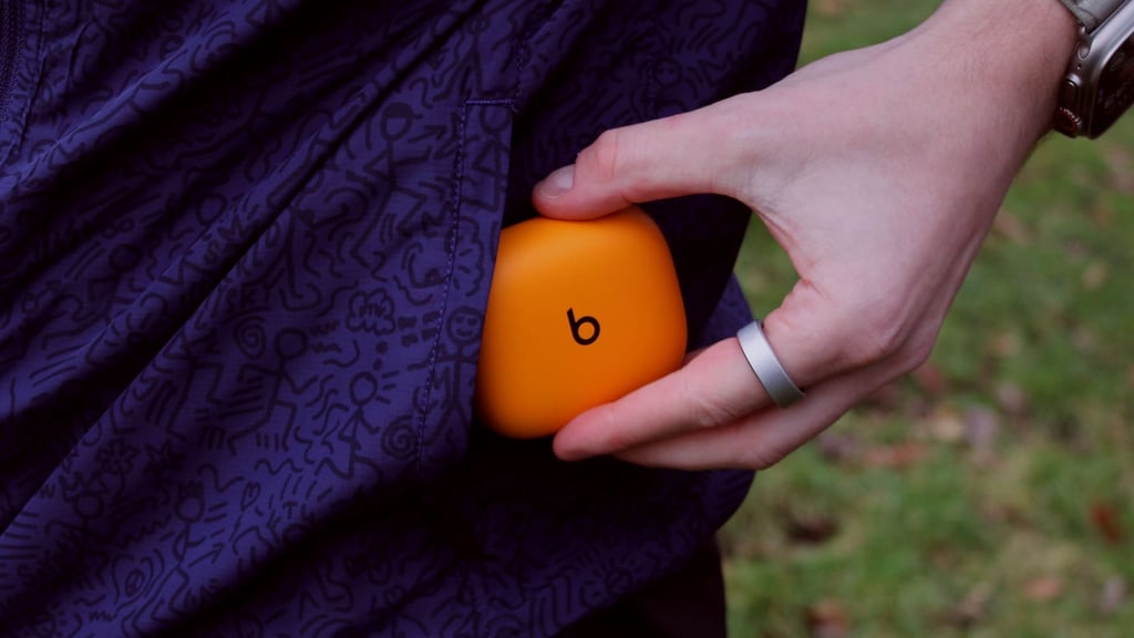 powerbeats pro 2 charging case in pocket
