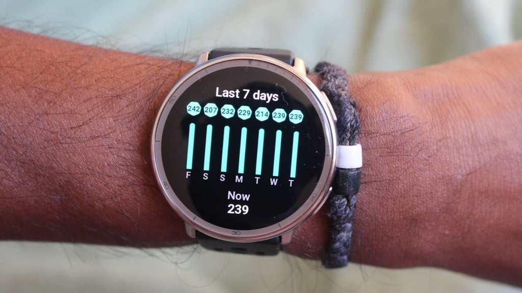PAI figure on a watch