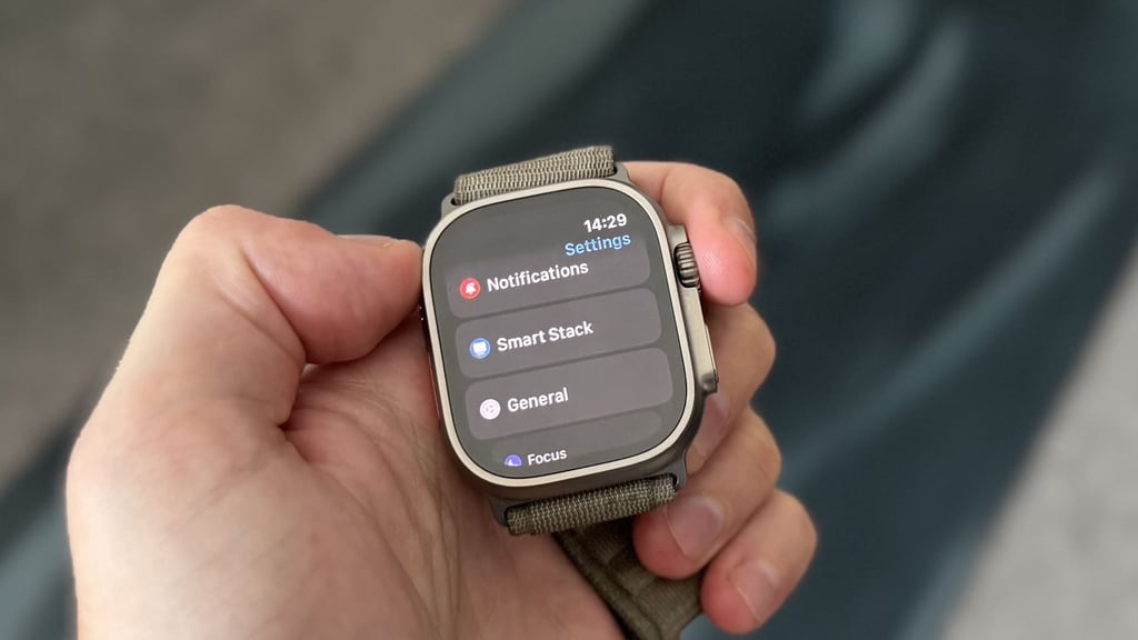 apple watch settings app