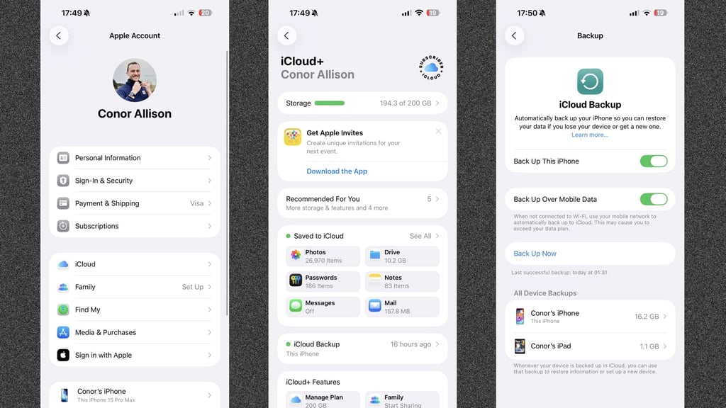 watchos 26 backup