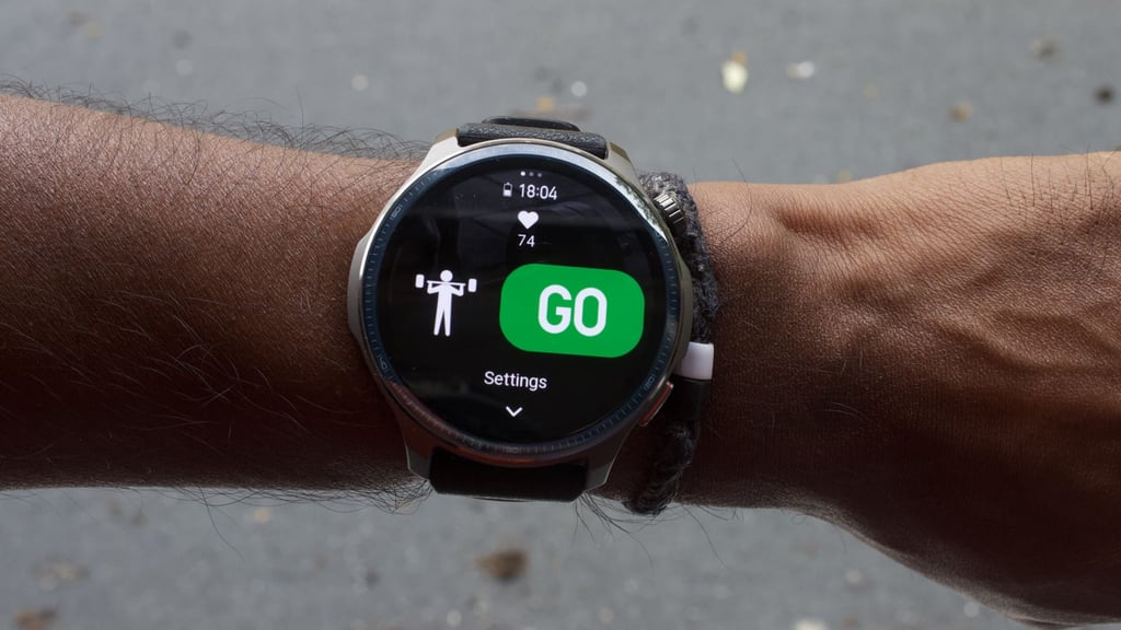 workout screen on amazfit balance 2