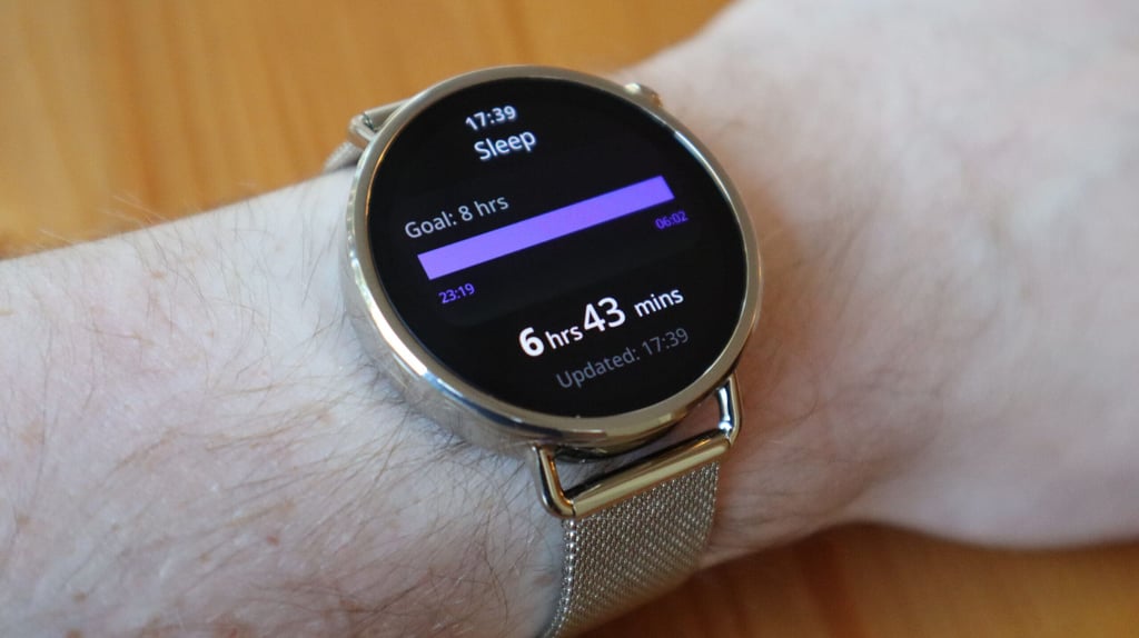 Sleep tracking on the Xiaomi Watch S4 41mm.