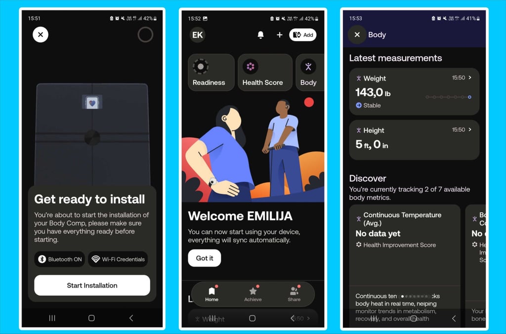 Withings App interface review