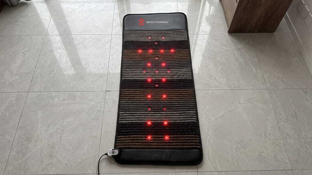 BON CHARGE PEMF mat on the ground