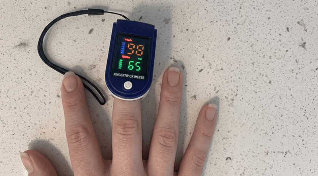 NovaMedic Pro on a finger