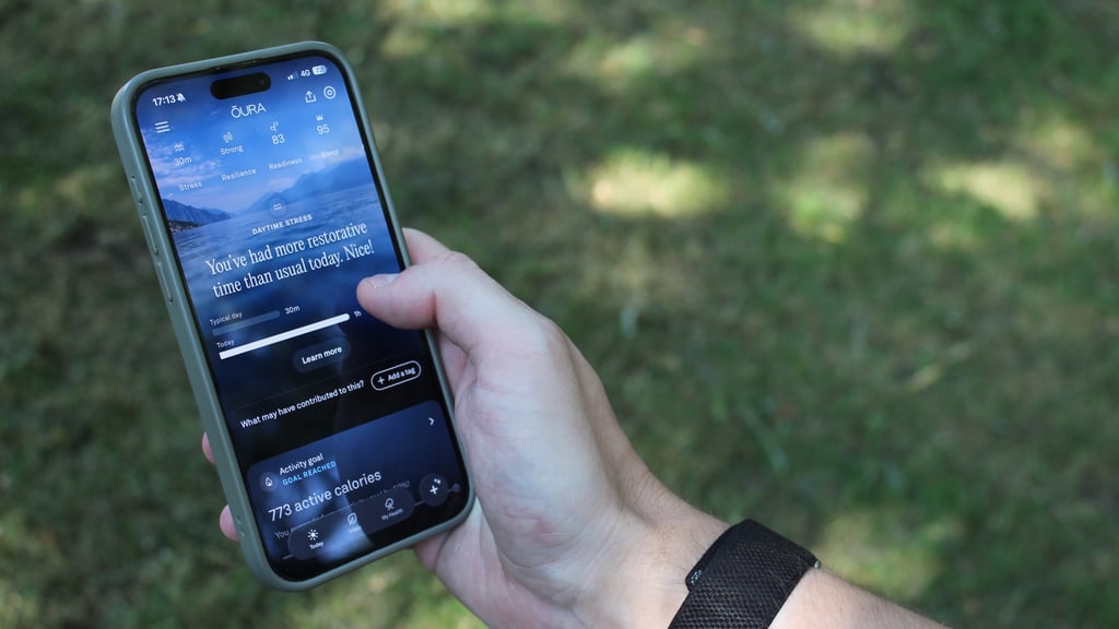 oura ring 5 app screen