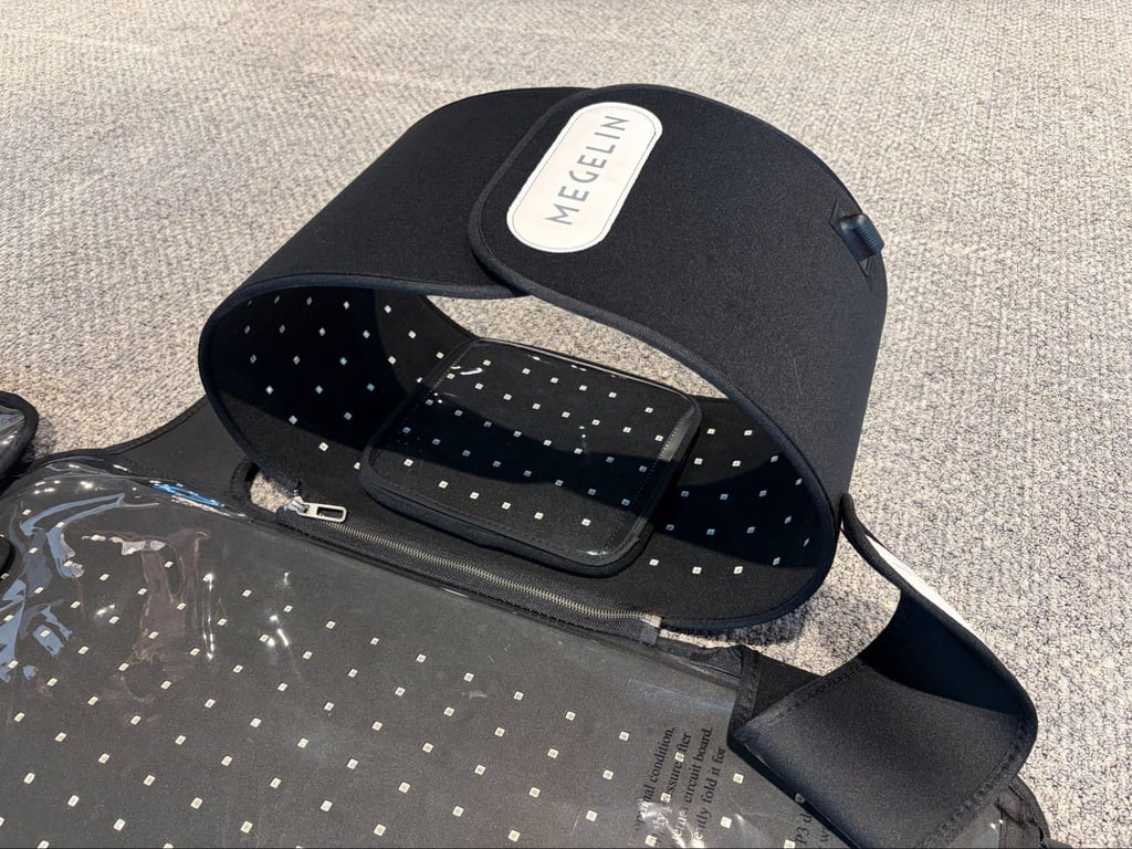 Megelin red light therapy bag head attachment