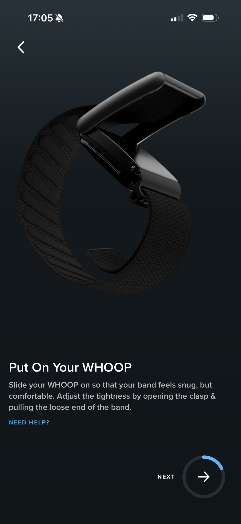 Whoop app