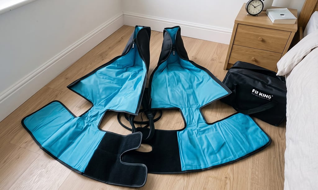 The inside of FIT KING FT 119A compression boots