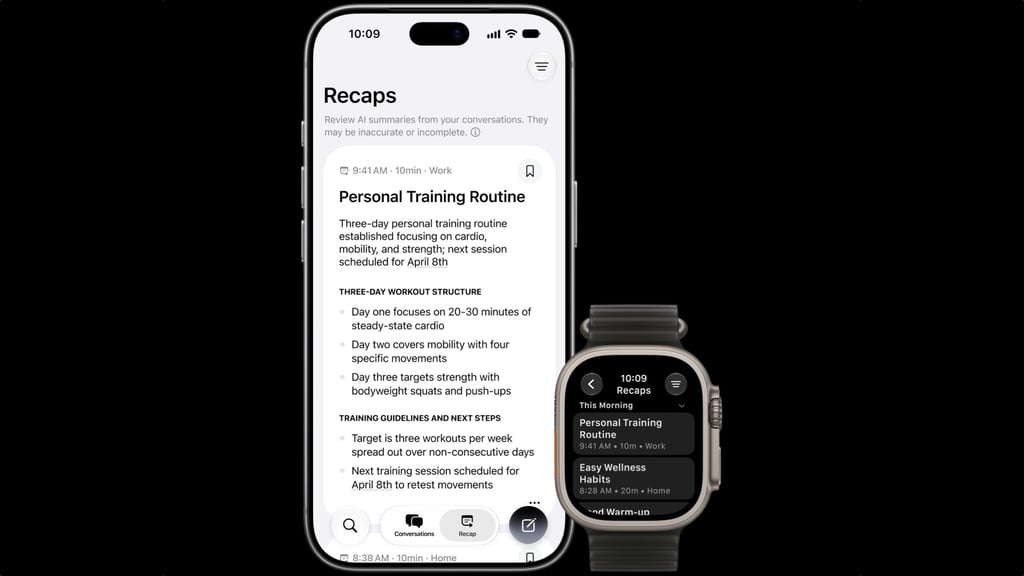 apple watch recaps