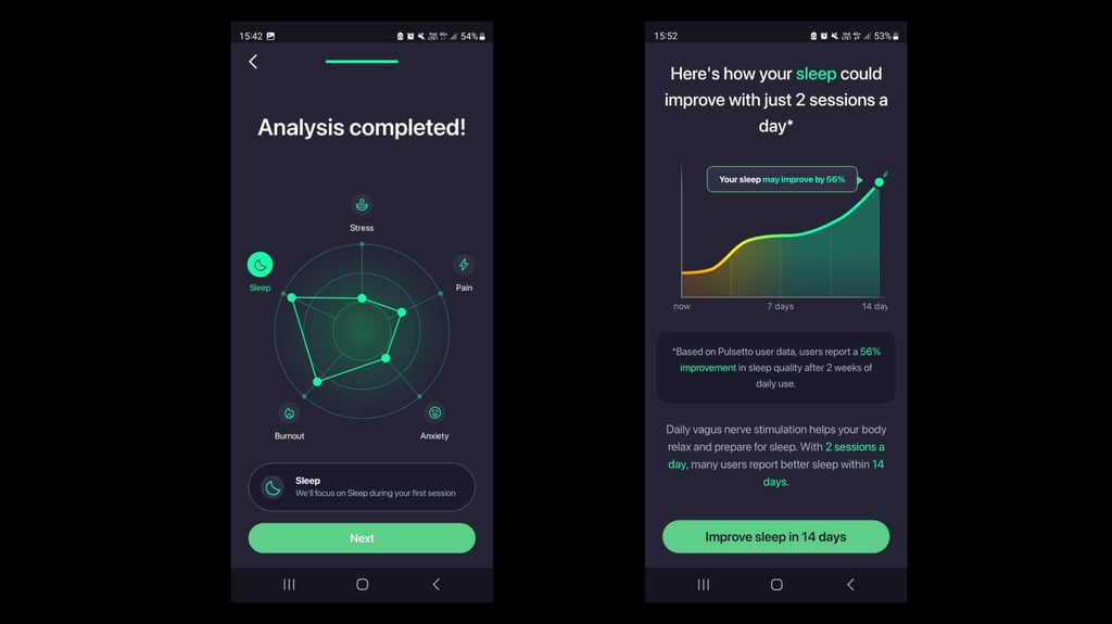 Pulsetto Wellness app