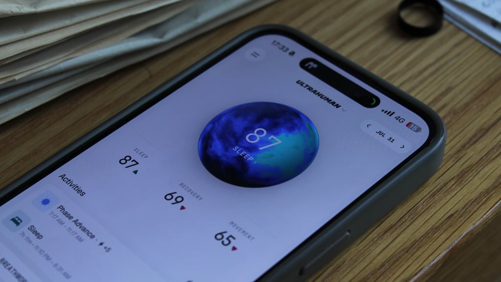 ultrahuman ring pro app dashboard