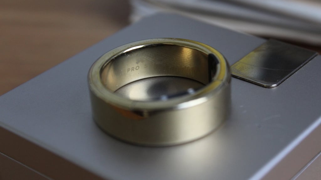 ultrahuman ring pro logo stamp close up