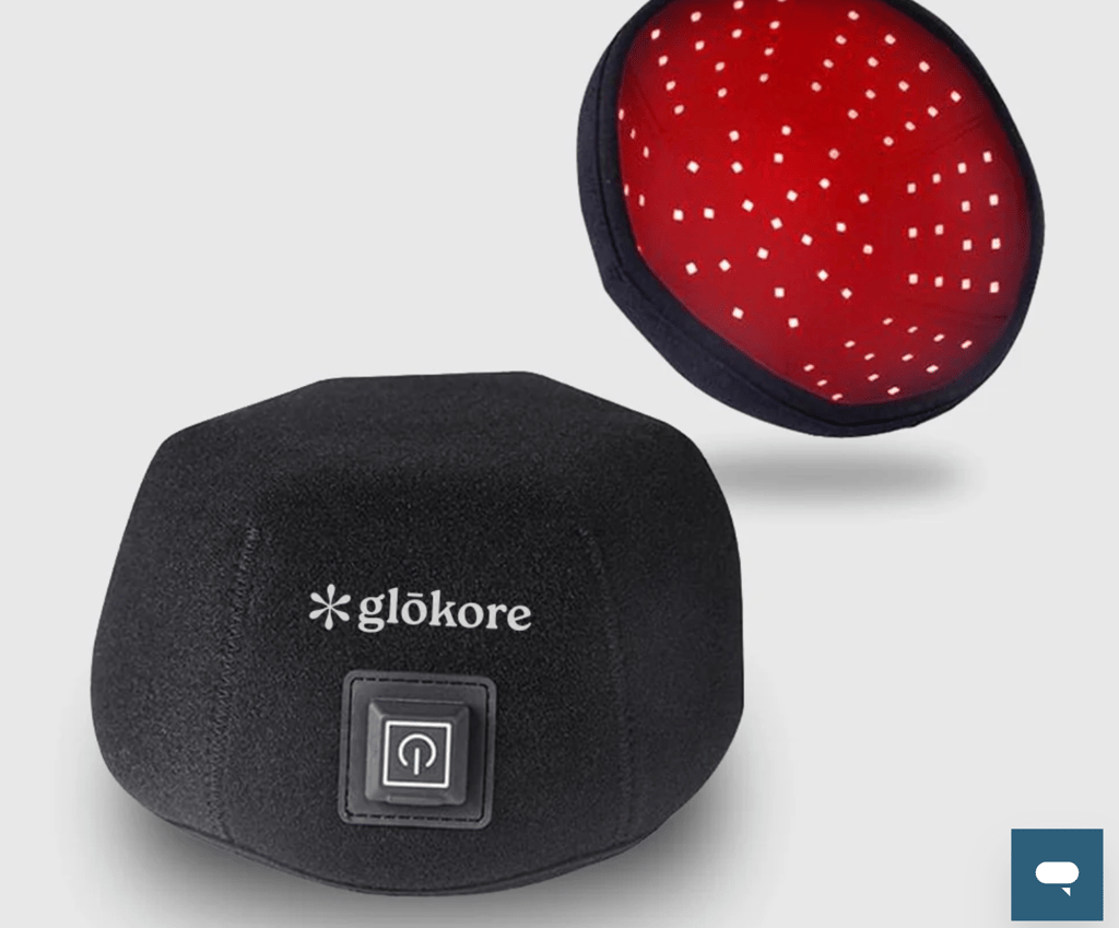 Glokore hair regrowth cap product screenshot