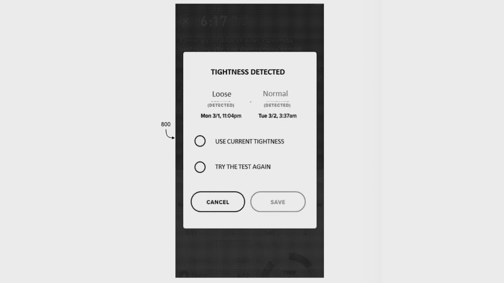 whoop fit monitoring patent tightness